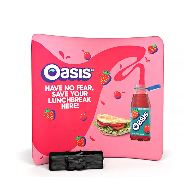 กรอบฉากหลังโค้ง